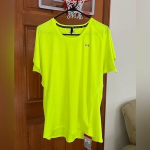 Neon yellow Under Armour athletic shirt - NEW